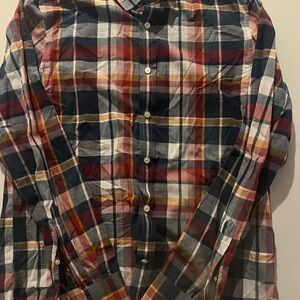 Banana Republic Red and Blue Plaid Shirt